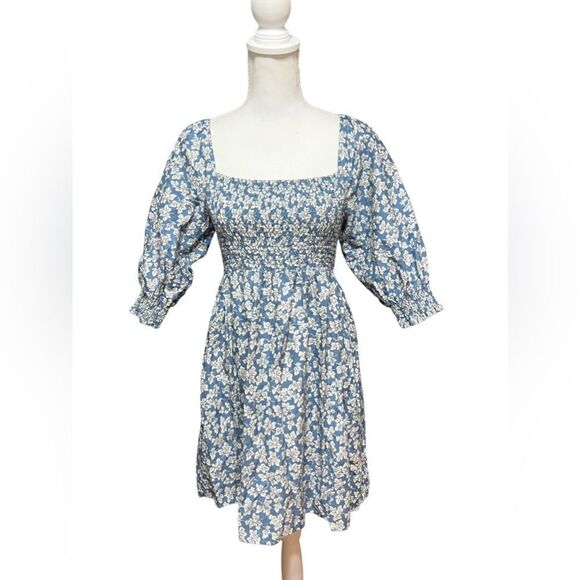 OPT Pastoral floral puff sleeve Dress - Picture 4 of 7